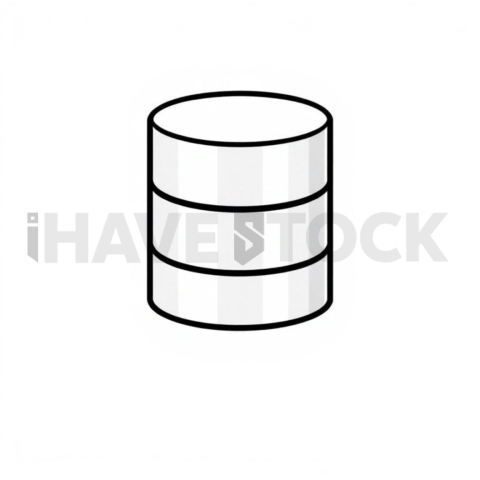 Database Cylinder Geometric Svg Mark