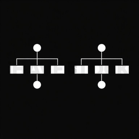 Decision Tree Logic — White On Black