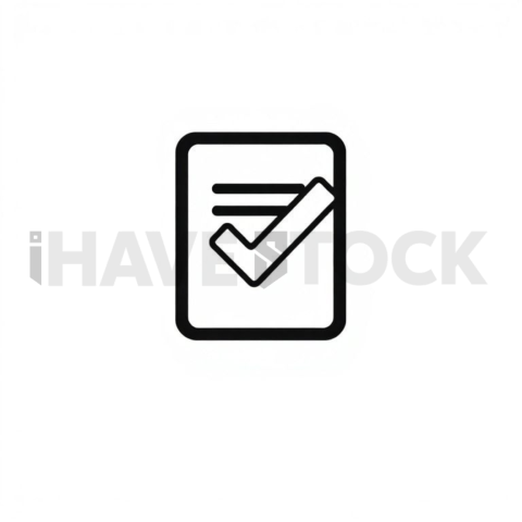 Document Approval Flat Vector Symbol