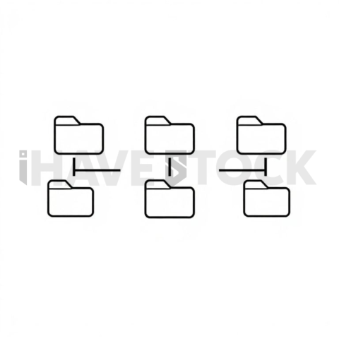 Folder Organization Flat Vector Symbol