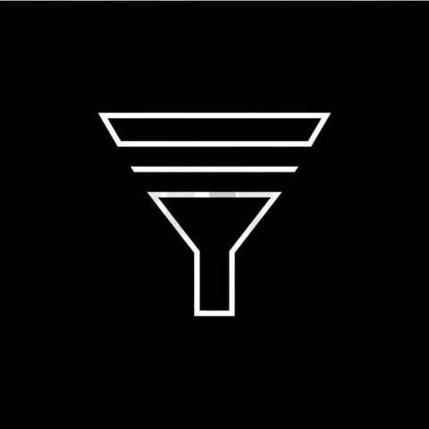 Funnel Conversion — White On Black