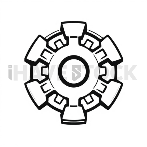 Gear Automation Clean Outline Icon