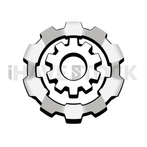 Gear Automation Solid Silhouette Icon