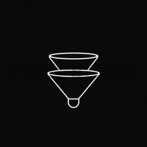 Growth Funnel — White On Black