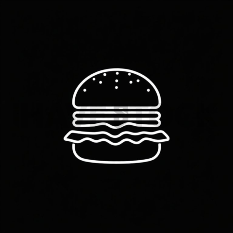 Hamburger Navigation — White On Black