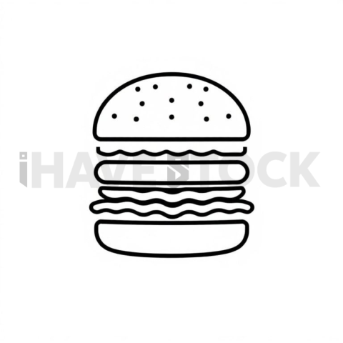 Hamburger Navigation — Black On White