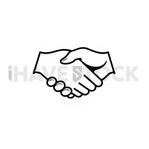 Handshake Partnership Balanced Modern Icon