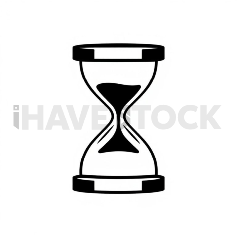Hourglass Waiting Geometric Svg Mark