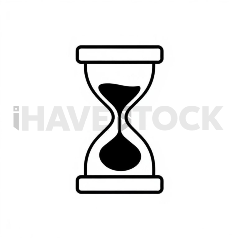 Hourglass Waiting Thin Stroke Symbol