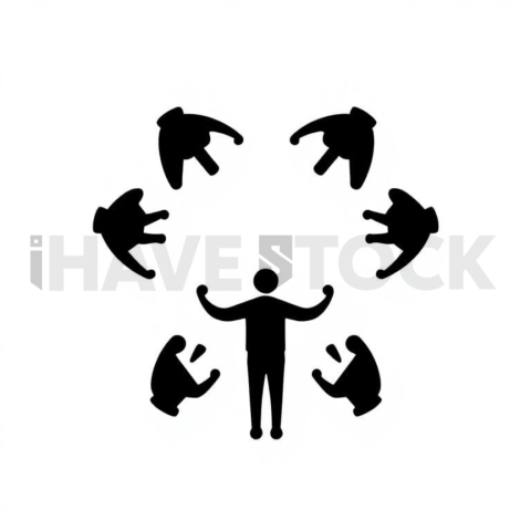 Infinite Loop Process Solid Silhouette Icon