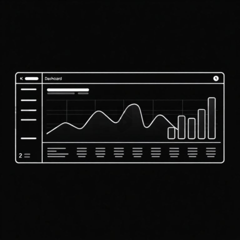 Kpi Dashboard — White On Black