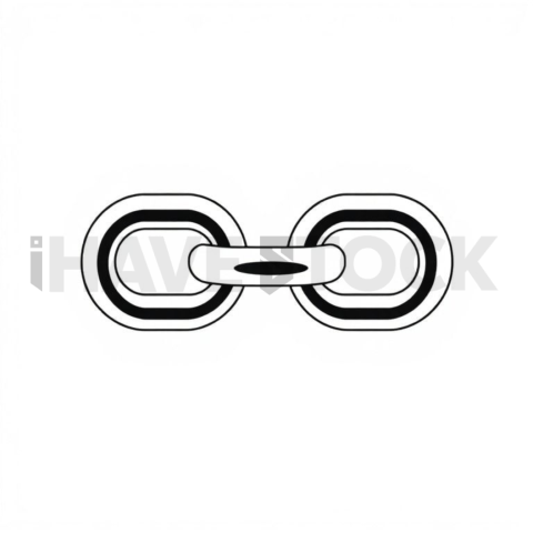 Link   Chain Geometric Svg Mark