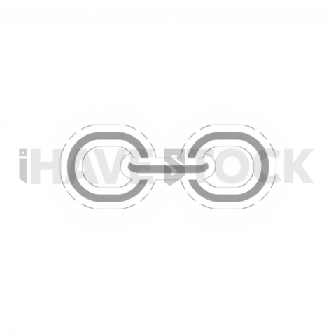 Link   Chain Minimal Contour Glyph