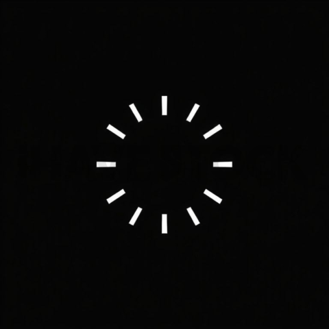 Loading Spinner — White On Black