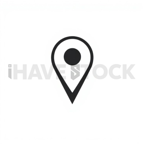 Location Pin Flat Vector Symbol