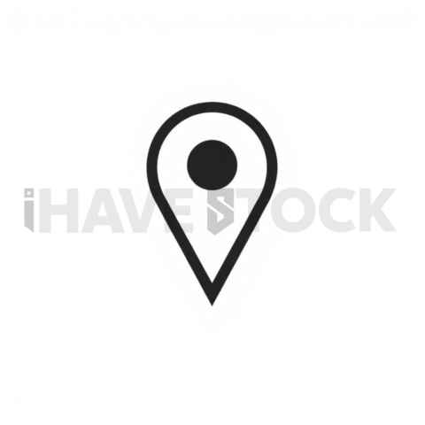 Location Pin Bold Minimal Icon