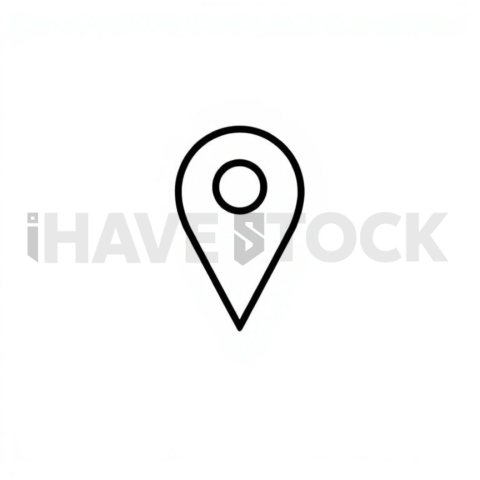 Location Pin Monoline Icon