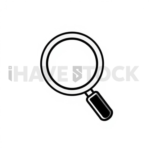 Magnifying Glass Search Balanced Modern Icon