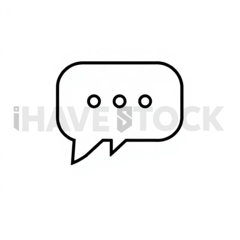 Message Bubble Clean Outline Icon