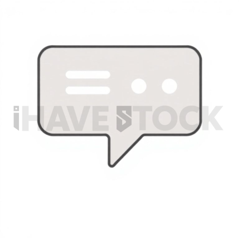 Message Bubble Flat Vector Symbol