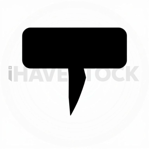 Message Bubble Solid Silhouette Icon