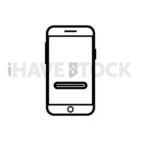 Mobile Phone Ui Balanced Modern Icon