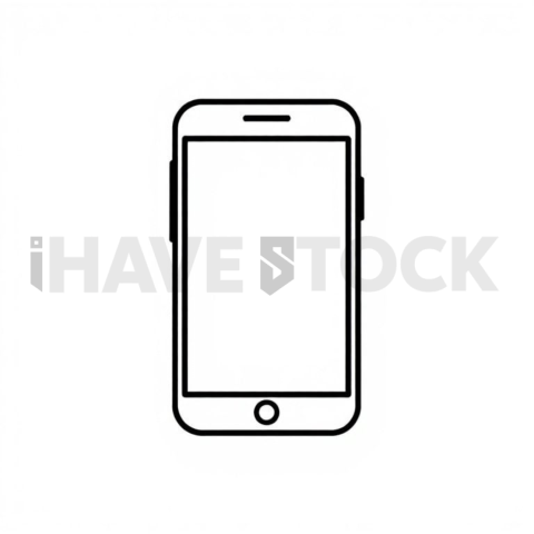 Mobile Phone Ui Consistent Stroke Icon