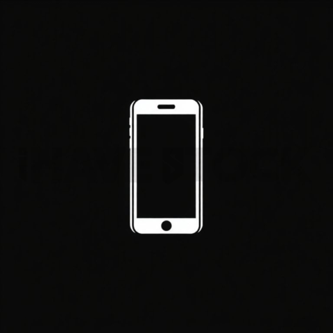 Mobile Ui Device — White On Black