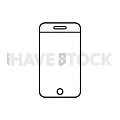 Mobile Ui Device — Black On White