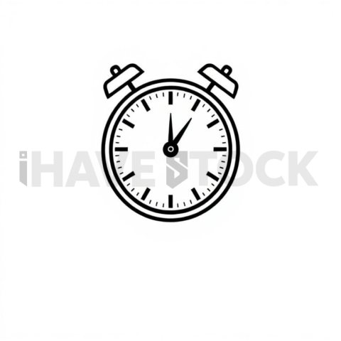 Pomodoro Timer — Black On White