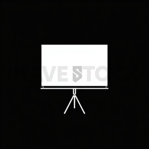 Pitch Deck Slide — White On Black