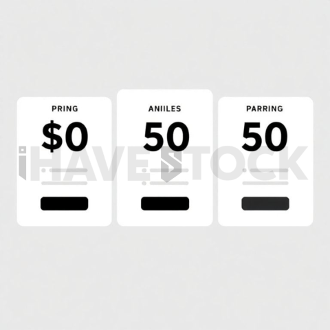 Pricing Plan Tiers Flat Vector Symbol