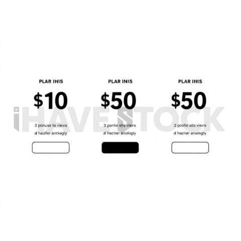 Pricing Plan Tiers Minimal Contour Glyph