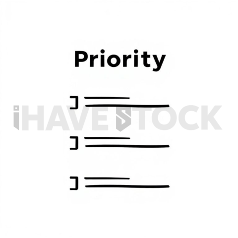 Priority List — Black On White