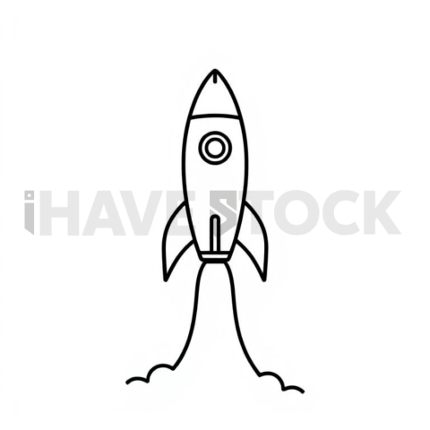 Rocket Launch Consistent Stroke Icon