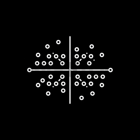 Scatter Plot — White On Black