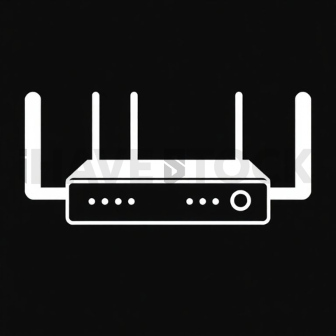 Router Firewall — White On Black