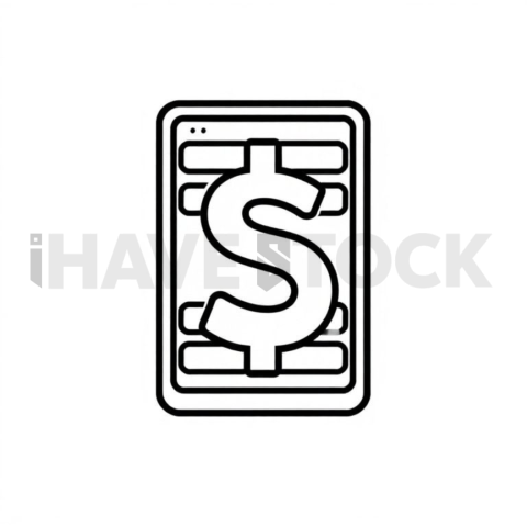 Server Unit Clean Outline Icon
