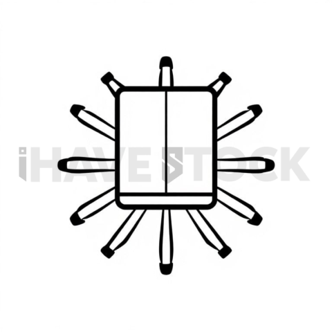 Server Unit Geometric Svg Mark