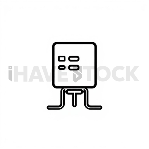 Server Unit Minimal Contour Glyph