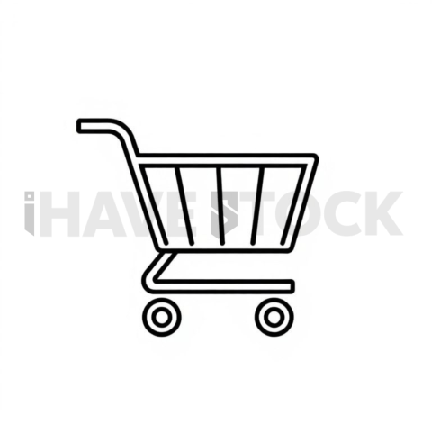 Shopping Cart Balanced Modern Icon