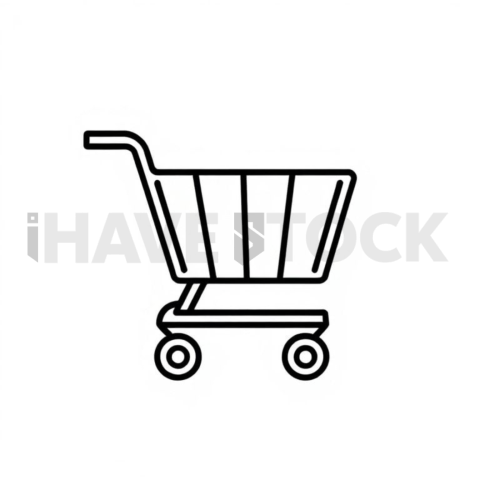 Shopping Cart Bold Minimal Icon