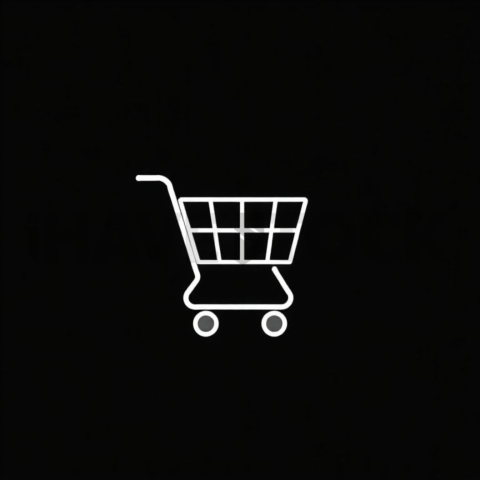 Shopping Checkout — White On Black