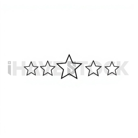 Star Rating Monoline Icon