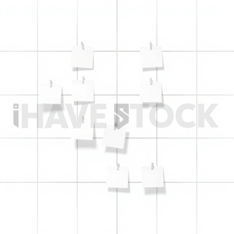 Sticky Notes Wall — Black On White