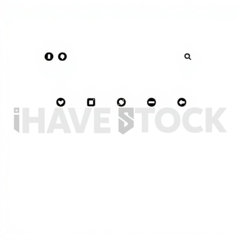 Tab Navigation — Black On White