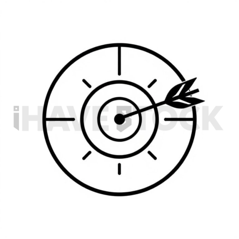 Target With Arrow Geometric Svg Mark