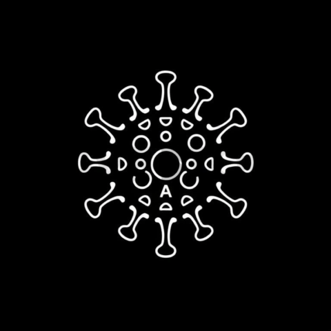 Viral Coefficient — White On Black