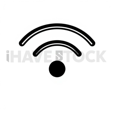 Wifi Signal Thin Stroke Symbol