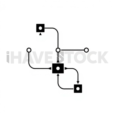 Workflow Pipeline — Black On White